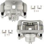 cciyu Front Left & Right Brake Calipers Assembly w/Bracket 19B3306 19B3307 2007 2008 2009 2010 2011 2012 2013 2014 2015 2016 2017 2018 2019 For Nissan For Sentra