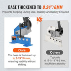 VEVOR Hand Plate Shear 5",Manual Metal Cutter Cutting Thickness1/4 Inch Max,Metal Steel Frame Snip Machine Benchtop 7/16 Inch Rod,for Shear Carbon Steel Plates and Bars