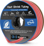 Heat Shrink Tubing 1/2 Inch, 3:1 Ratio Wires heat shrink tube, Dual Wall Adhesive-Lined Waterproof Shrink Wrap Tubing, 33FT Red Industrial and Marine Grade Heat Shrink Wrap