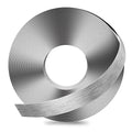GSCIT Club Grey Silver Edge Banding, 1/2 Inch x 25ft Aluminum Brushed Edge Banding PVC Edge Trim for Cabinet Repair Furniture