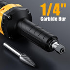 Die Grinder for Dewalt 20V MAX Battery, Cordless Die Grinder with 25000RPM Brushless Motor, 1/4" Precision Collect, Variable Speed Grinder for Metal Wood Grinding Cut Sanding (Battery not Included)