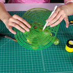 ALVIN Circle Radius Master Template TD1202, Template for Artists, Architects, Design and Drafting, 3/64th" to 7.5" scale