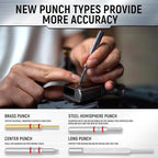 Pin Punch Set, 40PCS Steel and Brass, Mechanical Repair Tool with Hammer, Bench Block