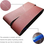6 x 48-Inch Sanding Belts for Belt Sander 6x48,2 Each of 40 80 120 240 Grits Aluminum Oxide Abrasive Sandpaper, 8 Pack