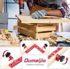 90 Degree Positioning Squares, Right Angle Clamps for Woodworking 5.5" x 5.5"(14 x 14cm), Aluminum Alloy Corner Clamps, Clamping Squares Tool for Picture Frame Box Cabinets Drawers