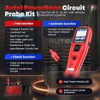 Autel PowerScan Automotive Circuit Tester, Power Circuit Probe Tool, 12-24V Electrical Short Open Breaker Circuit Finder, AC/DC Current Resistance, Duty Cycle, & 20FT Extension Cord, for 99% Cars