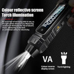 Pen Type Digital Multimeter Voltage Tester NCV Non-Contact Meter 600V Voltmeter, Measure AC DC Voltage Resistance Diode Capacitor Frequency Continuity for Electrician Tools