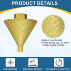 HARFINGTON Diamond Beveling Chamfer Bits 0-2" Dia M10 Thread Cone Tile Bit with Adapter, Countersink Drill Bit to Enlarge Holes for Porcelain Tile, Marble, Ceramic, Glass, Stones