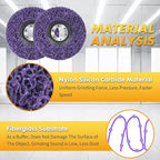 10 Pack Angle Grinder Stripping Wheel Angle Grinder Strip Disc Paint Stripper Attachments Grinder Wheel, Paint Metal Oxidation Rust Remover Stripper Tool (4-1/2'' x 7/8'')
