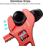 Adjustable 3AN-12AN Adjustable Wrench Spanner Lightweight for AN Hose Fitting Aluminum Red