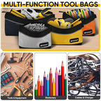 TICONN Tool Pouches with Zipper, 1680D Oxford Small Tool Bags, Waterproof Utility Bag Zipper Pouch for Tool Organizers and Storage (9 Pack Small)