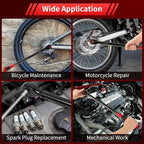 1/2-Inch Drive Click Torque Wrench, Dual-direction 40-300ft.lb/33.9-406.8Nm, 72-tooth Torque Wrench with Dual Range Scales, ±3% High Precision
