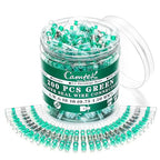 200PCS Solder Seal Wire Connectors Green 18-16 AWG, Marine Grade Self Soldering Heat Shrink Wire Connectors Waterproof Insulated Electrical Butt Splice Wire Terminals for Automotive Boat Truck