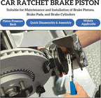 Brake Caliper Compression Tool - Caliper Piston Compressor with 4 Brake Caliper Hooks, Brake Pad Spreader for Single/Twin/Quad Piston Calipers