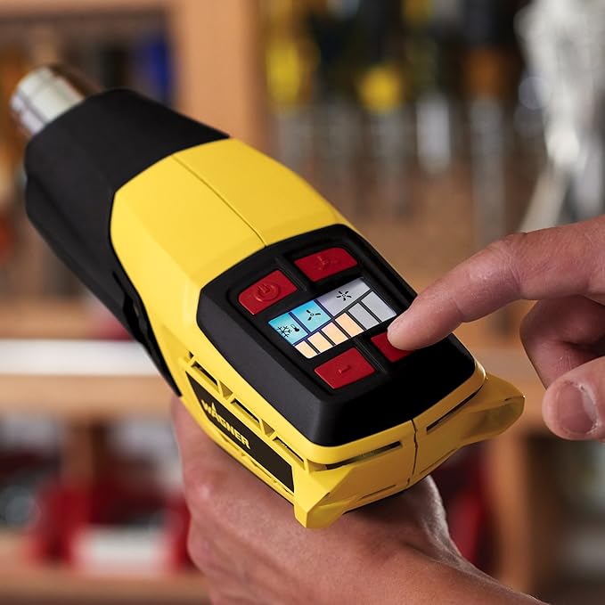 Wagner Spraytech 0503063 FURNO 500 Variable Temp Heat Gun, 2 Nozzles & 12 Temperature Settings Ranging 150°F-1200°F, Electric Heat Gun for Paint Removal, Bending PVC, Crafts and More