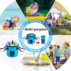 AUTODECO 2 Pack Collapsible Bucket 5 Gallon Container Folding Water Bucket Portable Wash Basin for Outdoor Travelling Camping Fishing Gardening Car Washing 20L