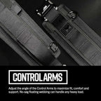 Diamondback Tempo Tool Belt - Tool Belts for Men with Lumbar Support - Utility Belt with 10 Attachment Points for Tool Belt Pouches (M/L)