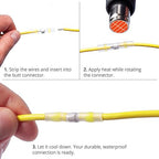 Wirefy 110 PCS Solder Seal Wire Connectors Kit - Heat Shrink Wire Connectors Kit - Waterproof Solder Sleeves - Self Soldering Wire Connectors - Set 26-10 AWG | Wire Butt Connectors Heat Shrink