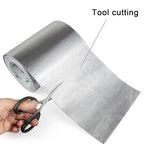 BOMEI PACK Adhesive Aluminum Foil Heat Shield Tape Barrier, Fiberglass Thermal Insulation Reflective Material High Temp Protection (7in*66ft)