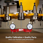 SST - Mini Mill & Lathe Tramming System - Tram, Align, & Square for Machine Calibration - For Angular Misalignment - Precise & Powerful - 0.001” Dial Indicators - Designed in the USA