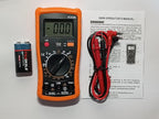 Soldering Iron Kit, Digital Multimeter Kit, Multi Tester, Voltage Tester, Measures AC/DC Voltage, Current, Resistance/Continuity/Diode/Triode. Solder Iron, Adjustable Temperature (Orange)