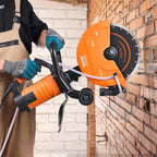 VEVOR Electric Concrete Saw, 12 in, 1800 W Motor Circular Saw Cutter with Max. 4.5 in Adjustable Cutting Depth, Wet Disk Saw Cutter Includes Water Line, Pump and Blade, for Stone, Brick