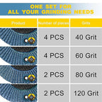 Flap Discs 4 1/2 for Angle Grinder, 12 Pcs Flap Discs 40/60/80/120 Grit, 4.5" x 7/8" High Density Zirconia Type 27 Flap Sanding Disc for Grinding, Rust Removal, Sanding and Finishing -12 Packs