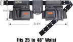 Tool Belt,12 Pockets Tool Belts for Men, Heavy Duty Carpenter/Construction/DIY'er/Electrician .Double layer thickened polyester fiber with waterproof coating.