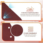 240 Grit Mouse Sander Sandpaper, Jamiikury 5 Hole Detail Sander Sandpaper Palm Sander Paper Mouse Sanding Pads Hook and Loop Sanding Sheets - Pack of 20