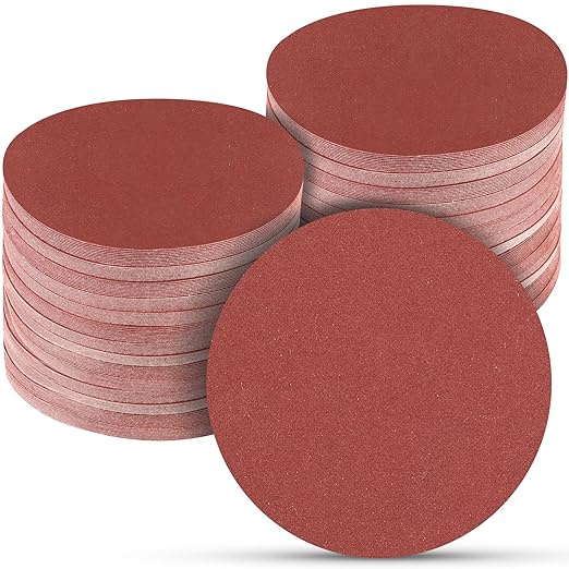 100 PCS 6 Inch Sanding Discs 800 Grit, 6 Hole Hook and Loop Sandpaper, Round Orbital Sand Paper Discs for Sander