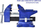 Rolin Vise Bench Vise 4-1/2 Inch With 240 Degree Swivel Base Clamp Tools Home Vises Rotation Base