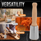 Precision Wood Carving Mallet 15oz for Woodworking, Comfortable Wooden Handle Reduces Hand Fatigue, Non-Marring Urethane Head Protects Tools, Chisel Hammer from Schaaf Tools