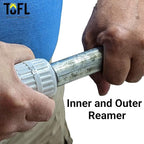 Stainless Steel Pipe Reamer Tool- Hard Metal Reamer Remove Burs From Your Pipes From TOFL