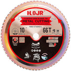 Metal Cutting Circular Saw Blade, Steel and Stainless Steel Cutting, The Cutting Head uses a Special Anti-Heat Sticking Coating with high Finish and Long Life, FMB 10 inch 66-Tooth 1" -TA
