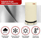 Redford Supply Co. Cold Snap (0°F) Large Outdoor Faucet Covers for Winter Freeze Protection, 14"W x 27"H, Foam Spigot Covers Winter Insulated, Outside Pipe Cover, Insulated Hose Bib Cover (Beige)