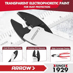 ARROW 9.5" Wire Crimper/Cutter, Wire Crimping Tool with Thick Dip-Grip Handle, CR-V Steel, Crimper Tool Electrical for 10–22 AWG Insulated & Non-Insulated Terminals and Connectors