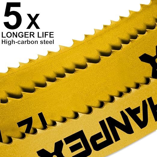 Hacksaw Replacement Blades (10 Pack) High Speed 24 TPI - 12" Length Hack Saw Blade - High Carbon Steel (HCS) Cutting Blades