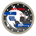 7" Diamond Saw Blades for Angle Grinder, X-Turbo Tile Cutting Blade for Dry & Wet Cutting, Fast Smooth Cutting for Alabaster Concrete Granite Marble 1PC