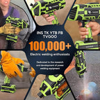 Portable Handheld Welding Machine - 110V IGBT Inverter Handheld Welder, 20-120A Portable ARC Welder with 5 Variable Current Adjustments,Hot Start & Anti-Stick for 3/32"-1/8" Welding Rods(Green)