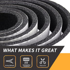 Pipe Insulation Foam Tape Self Adhesive Outdoor Weather Resistant Water Pipe Wrap, Sponge Strip for Water Pipes, Pipe Wrap Insulation (1/2 Inch Thick x 3 Inch Wide x 13 Feet Long)