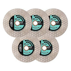 Tile Blade 4.5"/115mm - 5pcs Diamond Saw Blade Hexagon Design for Cutting and Grinding Granite Marble Ceramic Porcelain Tile,Arbor 7/8"-5/8"