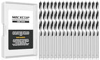 4MM Metric Brad Point Wood Drill Bit Set, 16Pcs Drill Bit Set with Double Flutes Design for Carpenter Woodworking and All Types of Wood