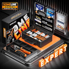 SOMELINE Automotive Wire Connectors Crimp Tool Kit, Crimper for 24-14 AWG Non-Insulated Quick Disconnect Terminals, with 2-9 Pin 2.8mm/6.3mm Plugs & Sockets