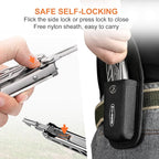 Multitool, 17-in-1 Stainless Steel Multi Tool Pliers with Self-Locking, Pocket Knife, Nylon Sheath, Professional (EDC) Multi-Tool for Survival, Camping and Hunting, Hiking, Simple Repair