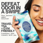 Pacifica Deodorant Wipes - Coconut Milk Underarm & Full Body Deodorant Wipes - Removes Sweat & Oil - Aluminum-Free - Natural Feminine Odor Control Clean Vegan & Cruelty-Free Dermatologist Tested