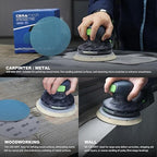 40 PCS Mesh Disc 6 inch Sanding Discs 400 grit Ceramic Abrasive Sandpaper Hook and Loop Orbital Sander Pads for Coating Removal,Body Repair, Auto Sanding