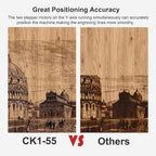Laser Engraver CK1-55 Laser Cutter 40W, High Precision 5500mW Output, Quick Engraving 30000mm/min, Laser Engraving Machine for Wood Metal Leather