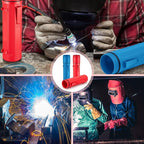 Zonon 2 Pcs Welding Rod Storage Tube 14 Inch Stick Electrode Storage Container Airproof Waterproof for Welding Rod Canister(Red and Blue)