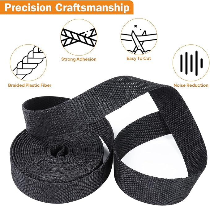 2:1 Ratio Flat Heat Shrinkable Braided Sleeving,Electrical Insulating Tubing,Durable Automotive Fabric Harness Shrinking Sheath (3/4"-20ft)
