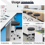 Rolling Stool with Wheels, PU Leather Small Office Chair with Foot Rest,Versatile Adjustable Swivel Stool for Tattoo Massage Salon Spa Teach Medical Facial Office Home Work Kitchen